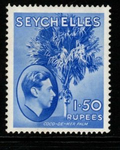 SEYCHELLES SG147 1938 1r50 ULTRAMARINE MTD MINT