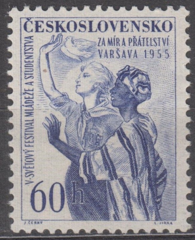Czechoslovakia Scott #706 MH 1955