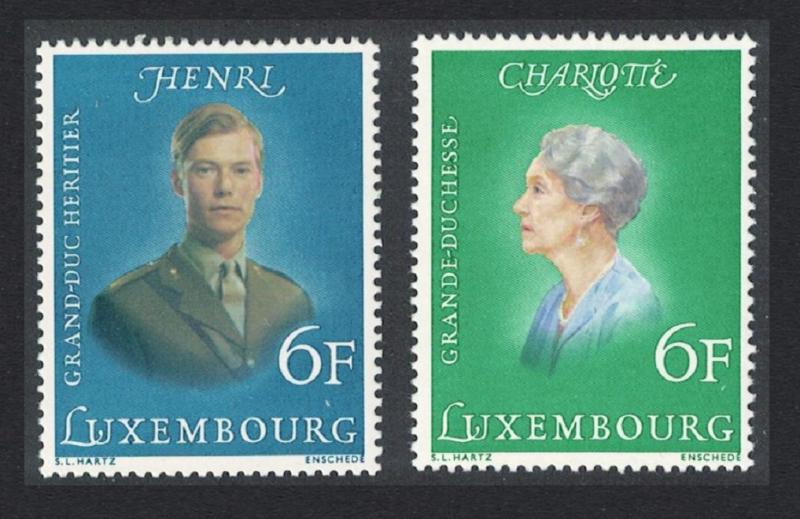 Luxembourg Royal Birthdays 2v SG#962-963 SC#579-580