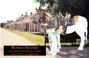 USPS 1st Day Ceremony Program #2818 Buffalo Soldiers Black History Fort Concho
