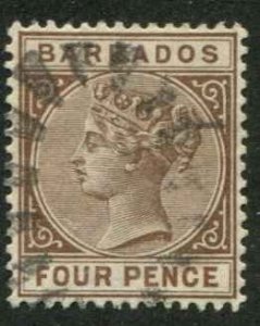 Barbados SC# 65 Victoria 4d used