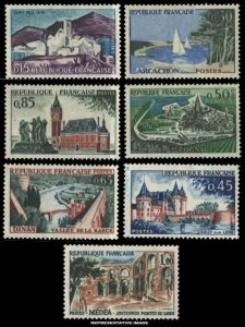 France Scott 1007-1013 Mint never hinged.