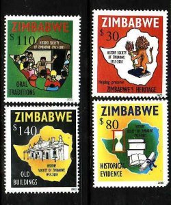 Zimbabwe-Sc#929-32- id6-unused NH set-Children's Art-2002-please note #9...