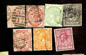 GREAT BRITAIN #66 78-80 162 167 170 USED FVF Cat $160