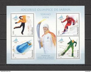 2006 Romania Winter Olympic Games Torino Sport Bl368 ** Rm286