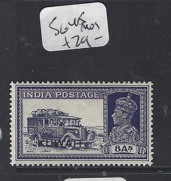 KUWAIT  (P0609BB)  ON INDIA  KGVI   8A  CAR   SG 45   MOG