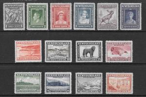 Newfoundland Scott #253-266  Mint H  Scott CV $20.35