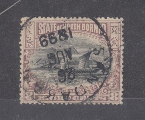 North Borneo 1899 8c Perf 14 1/2 15 SG103a CDS Fine Used BP9832