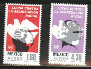 MEXICO Scott C583-584 MNH** 1978 anti racism airmail set