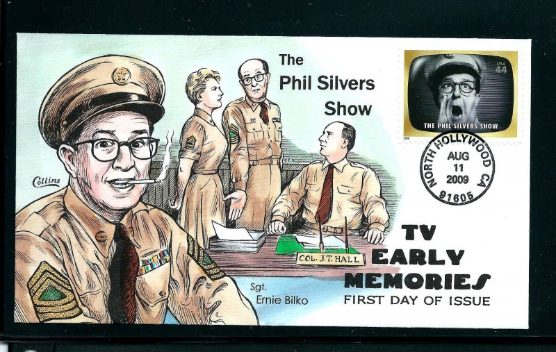 COLLINS CACHET COVER - SCOTT# 4414L -  PHIL SILVERS - AUG 11, 2009