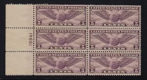 1930 Sc C12 MNH FVF plate block  CV $200