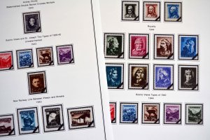 COLOR PRINTED SLOVAKIA 1939-2010 + 2011-2020 STAMP ALBUM PAGES (136 ill. pages)