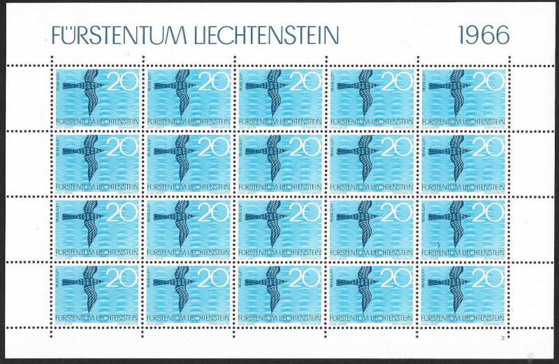 LIECHTENSTEIN (80) All different Sheets of stamps ALL Mint Never Hinged