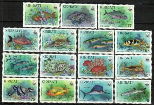 Kiribati Stamp 540-554  - Fish