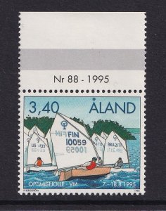 Aland islands   #118   MNH  1995  Optimist dinghy