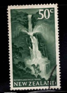 New Zealand Scott 401 used sutherland falls stamp