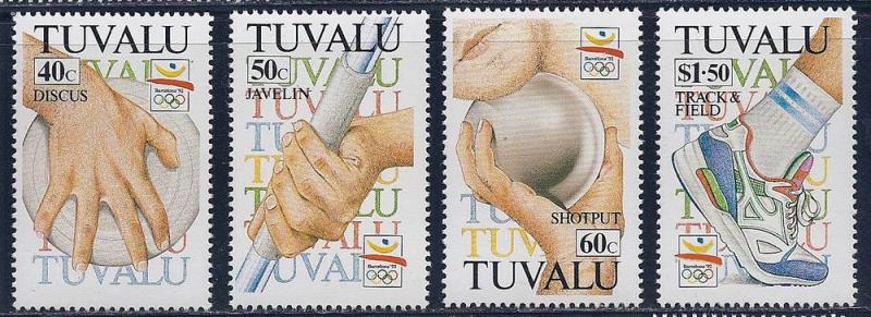 Tuvalu Scott #'s 612 - 615 MNH