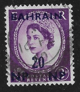 Bahrain #110 20np on 3p Queen Elizabeth II