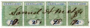 (I.B) Sierra Leone Revenue : Stamp Duty 8/-