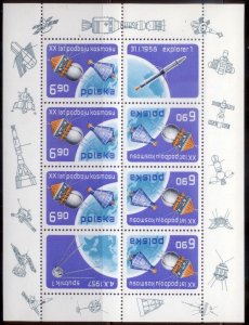 Poland 1977 SC# 2248 Space MNH-OG S/S CH3