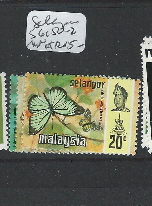 MALAYA SELANGOR (P0908B) BUTTERFLY SG150-2  MNH