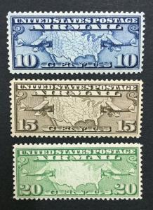 MOMEN: US #C7-9 MINT OG NH #28821