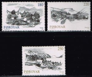 Faroe Islands 1982,Sc.#83-85 MNH  Villages