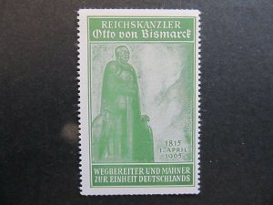 A4P5F74 Reklamemarke Otto von Bismark mnh**