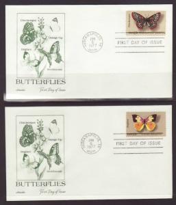 US 1712-1715 Butterflies 1977 Artmaster S/4  U/A FDC