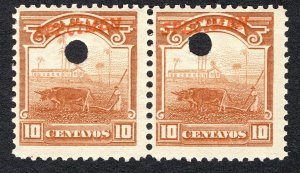Cuba 1905 10¢ Specimen Stamp Pair #237s
