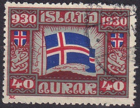 Iceland #161 F-VF Used CV $15.00 (Z8004)