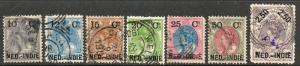 Netherlands Indies  Scott  31-37  Used  Complete