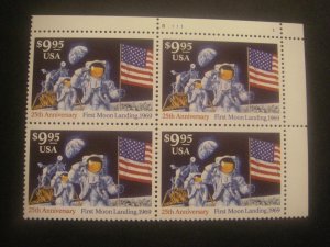 Scott 2842, $9.95 First Moon Landing, PB4 #B1111 1 UR, MNH Express Mail Beauty