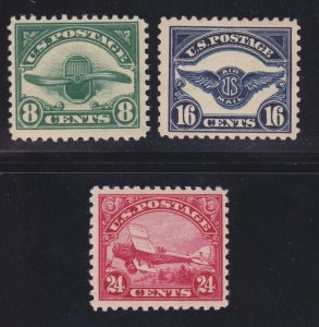 US C4-C6 Air Mail Mint Lot F-VF OG NH SCV $285