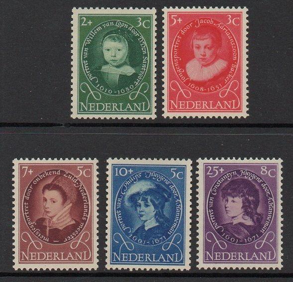 Netherlands 1955 Art Portraits VF MNH (B286-90)