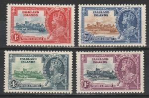 FALKLAND ISLANDS 1935 KGV SILVER JUBILEE SET