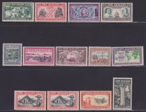 New Zealand 229-241 VF lightly hinged set with nice colors scv $ 56 ! see pic !