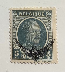 Belgium 1929 Scott o1  MH - 5c,  King Albert I overprinted