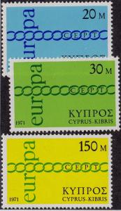 CYPRUS MNH Scott # 365-367 EUROPA (3 Stamps)