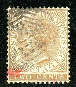 Straits Settlements, Scott #10, Used