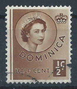 Dominica 1954 - ½c Elizabeth II - SG140 used