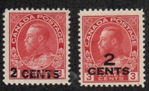 Canada 139-140 Mint hinged