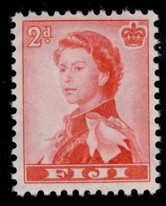 FIJI QEII SG301, 2d rose-red, NH MINT.