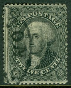 USA : 1857. Scott #36 Used. Very clean & Fresh. Catalog $350.00.