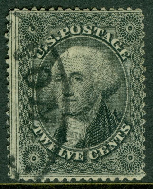 USA : 1857. Scott #36 Used. Very clean & Fresh. Catalog $350.00.