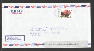 Cook Island to Hartland WI 1998 Official Airmail Cover 