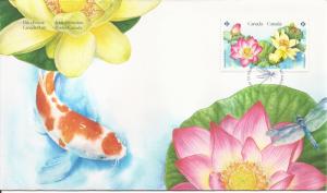 2018 Canada FDC Sc 3090-1 - Lotus