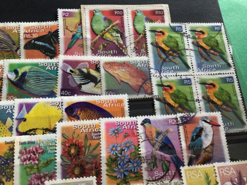 South Africa Fish Birds & Flowers  used stamps A18467