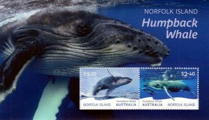 Norfolk Island / Norfolk Eiland - Postfris/MNH - Sheet Whale 2024