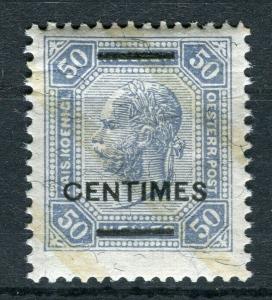 AUSTRIA LEVANT; FRENCH PO 1904 F. Joseph Mint hinged 50c. value